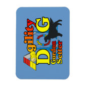 Gordon Setter Agility Magnet (Vertikal)