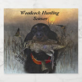 Gordon Setter Alkoholflaschenetikett (Einzelnes Label)