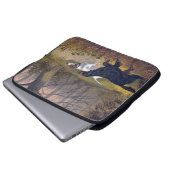 Gordon Setter auf Point-Laptop-Sieb Laptopschutzhülle (Vorne Knopf)