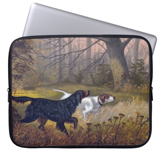 Gordon Setter auf Point-Laptop-Sieb Laptopschutzhülle (Vorderseite)