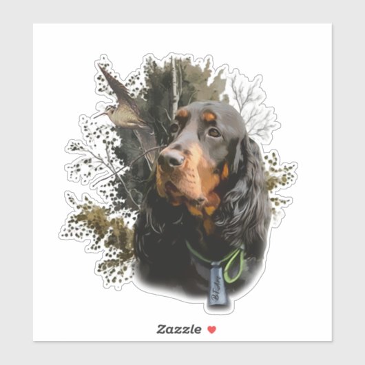 Gordon Setter Aufkleber (Blatt)