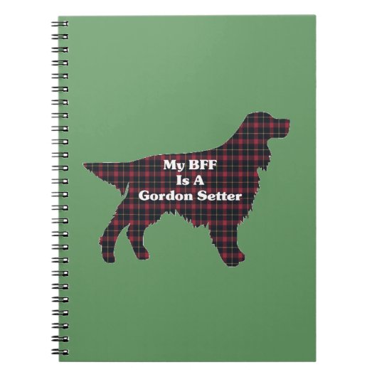 Gordon Setter BESTE FREUNDIN Notizblock (Vorderseite)