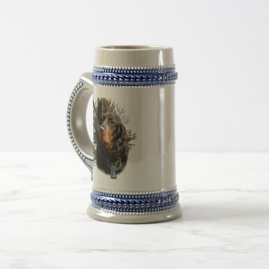 Gordon Setter Bierglas (Vorderseite Links)