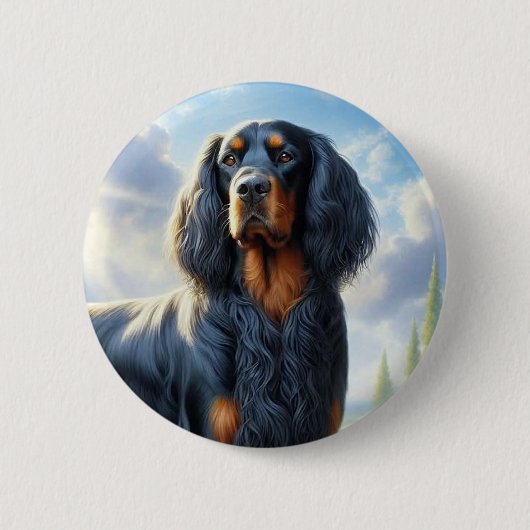 Gordon Setter Button (Vorderseite)