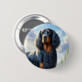 Gordon Setter Button (Vorne & Hinten)