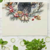 Gordon Setter Christmas Joy – Seasonal Dog Art Geschirrtuch (Gefaltet)