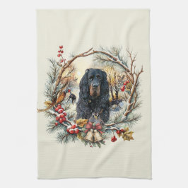 Gordon Setter Christmas Joy – Seasonal Dog Art Geschirrtuch
