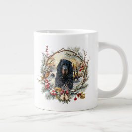 Gordon Setter Christmas Joy – Seasonal Dog Art Jumbo-Tasse