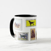 Gordon Setter Cigarette Cards Keramik Tasse (Vorderseite Links)