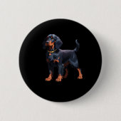 Gordon Setter Classic T - Shirt Button (Vorderseite)