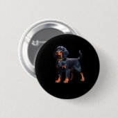 Gordon Setter Classic T - Shirt Button (Vorne & Hinten)