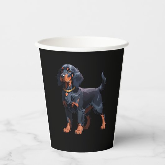Gordon Setter Classic T - Shirt Pappbecher (Vorderseite)