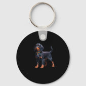 Gordon Setter Classic T - Shirt Schlüsselanhänger (Vorderseite)