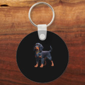 Gordon Setter Classic T - Shirt Schlüsselanhänger (Vorderseite)