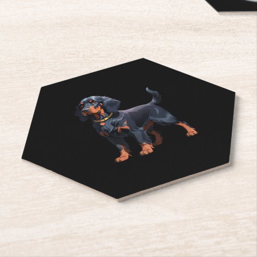 Gordon Setter Classic T - Shirt Untersetzer (angewinkelt)