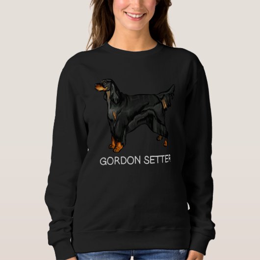 Gordon Setter Crazy Dog Sweatshirt (Vorderseite)