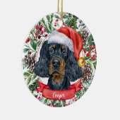 Gordon Setter Custom Dog Weihnachtsschmuck (Rechts)