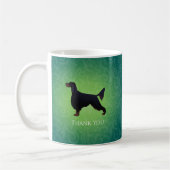 Gordon Setter Danke Silhouette Kaffeetasse (Links)