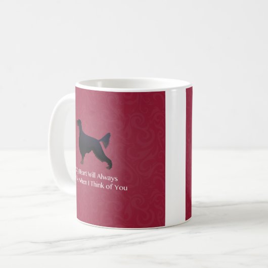 Gordon Setter Denken Sie an Pet-Memorial Kaffeetasse (Vorderseite Links)