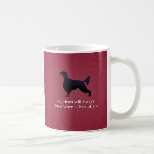 Gordon Setter Denken Sie an Pet-Memorial Kaffeetasse (Rechts)