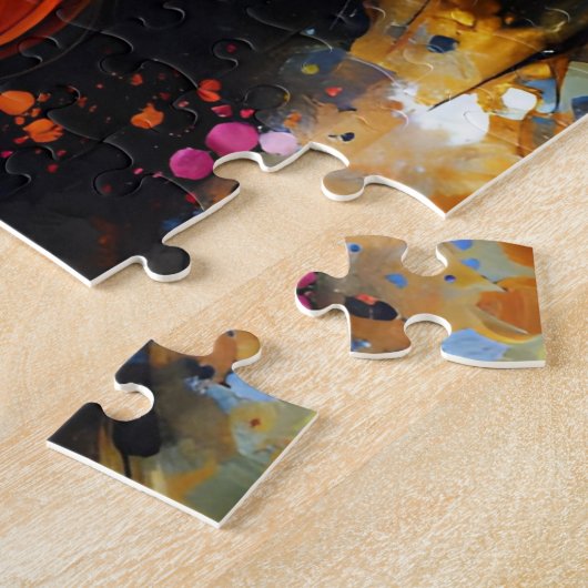 Gordon Setter Dog Acrylic Print | Bunt Puzzle (Seite)