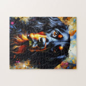 Gordon Setter Dog Acrylic Print | Bunt Puzzle (Horizontal)
