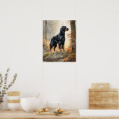 Gordon Setter Dog Art Print Poster (Küche)