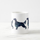 Gordon Setter Dog Black Watercolor Silhouette Kaffeetasse (Mittel)