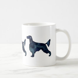 Gordon Setter Dog Black Watercolor Silhouette Kaffeetasse