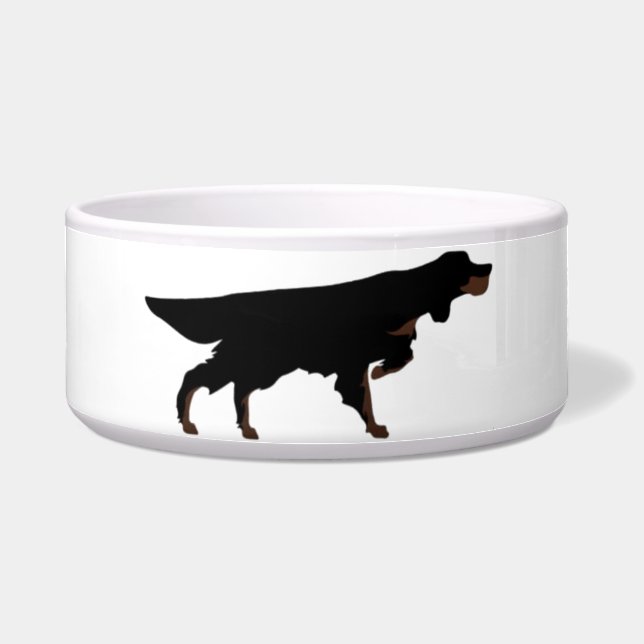 Gordon Setter Dog Dish Napf (Vorderseite)