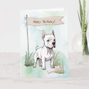 Gordon Setter Dog Outdoor under Birthday Sign Karte