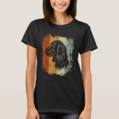 Gordon Setter Dog Retro Design T-Shirt (Vorderseite)