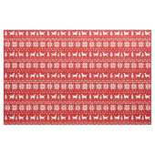 Gordon Setter Dog Silhouetten Weihnachten Gemuster Stoff (Fat Quarter (45,7 x 55,9 cm))
