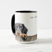 Gordon Setter Dog Tasse (Vorderseite Links)