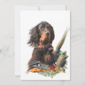Gordon Setter Einladung (Rückseite)