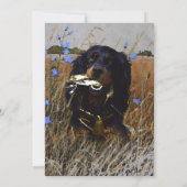 Gordon Setter Einladung (Rückseite)