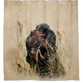 Gordon Setter, Entenjagd Tapestry Poster-Wirbel Duschvorhang (Vorderseite)