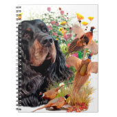Gordon Setter, Entenjagd Tapestry Poster-Wirbel Notizblock (Vorderseite)