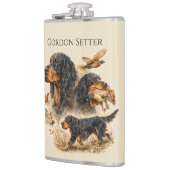 Gordon Setter Flachmann (Links)