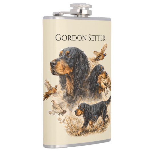 Gordon Setter Flachmann (Rechts)