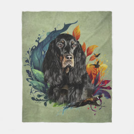 Gordon Setter Fleecedecke