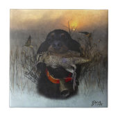 Gordon Setter Fliese (Vorderseite)