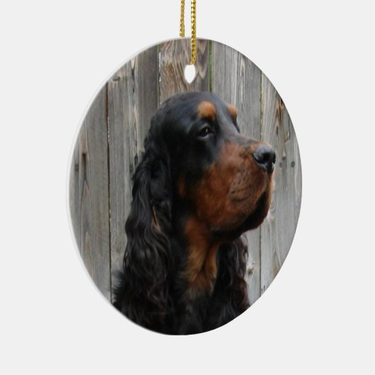 Gordon Setter Foto Ornament (Rechts)