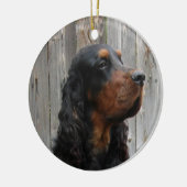 Gordon Setter Foto Ornament (Links)
