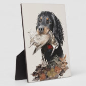 Gordon Setter  Fotoplatte (Seite)