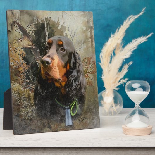 Gordon Setter  Fotoplatte (Seite)