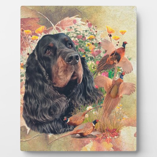 Gordon Setter Fotoplatte (Vorderseite)
