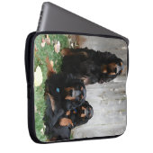 Gordon Setter Generationen Laptop-Computer-Sieb Laptopschutzhülle (Vorne Rechts)