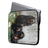 Gordon Setter Generationen Laptop-Computer-Sieb Laptopschutzhülle (Vorderseite Links)