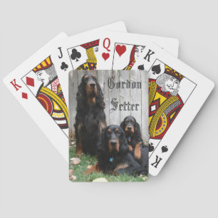 Gordon Setter Generationen Spielkarten